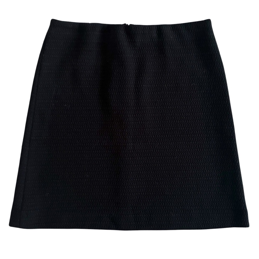 Ann Taylor A line Black mini Skirt textured size 6 office siren corpcore 959